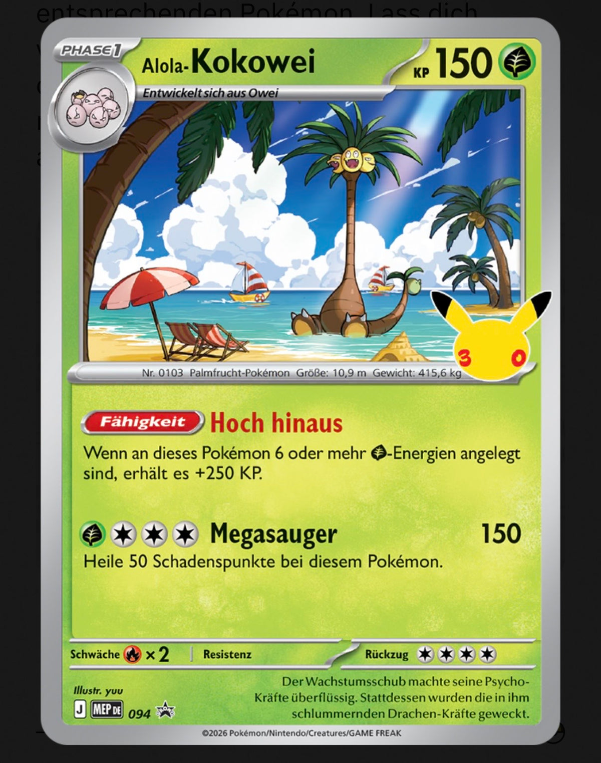 Pokémon-Sammelkartenspiel: Tech-Sticker-Kollektion 30 Jahre