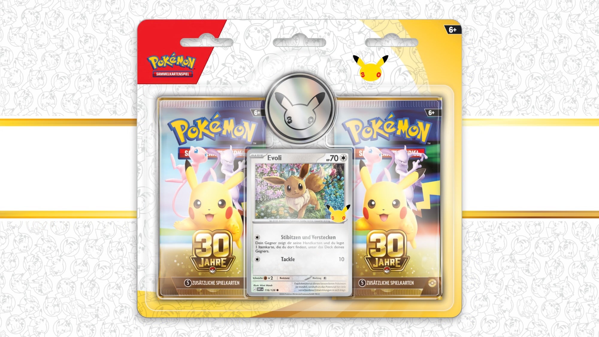 Pokémon-Sammelkartenspiel: 2er-Pack-Blister 30 Jahre