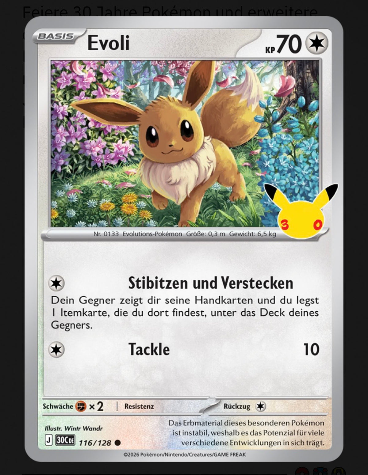 Pokémon-Sammelkartenspiel: 2er-Pack-Blister 30 Jahre