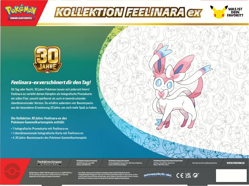 Pokémon-Sammelkartenspiel: Kollektion 30 Jahre: Feelinara-ex
