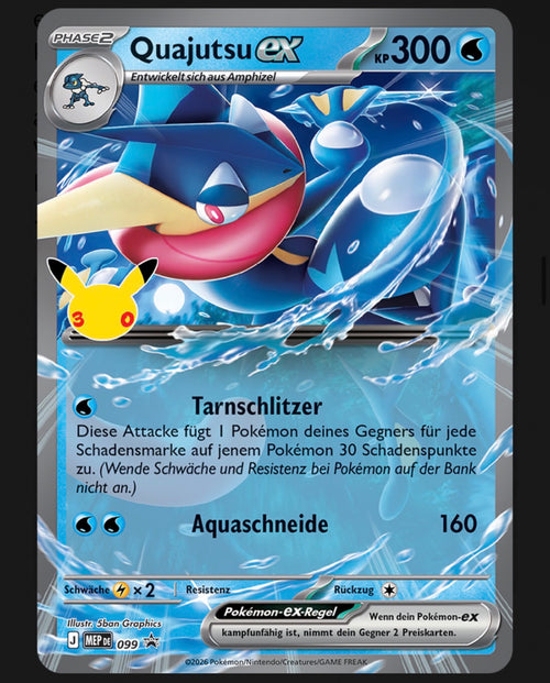 Pokémon-Sammelkartenspiel: Kollektion 30 Jahre: Quajutsu-ex